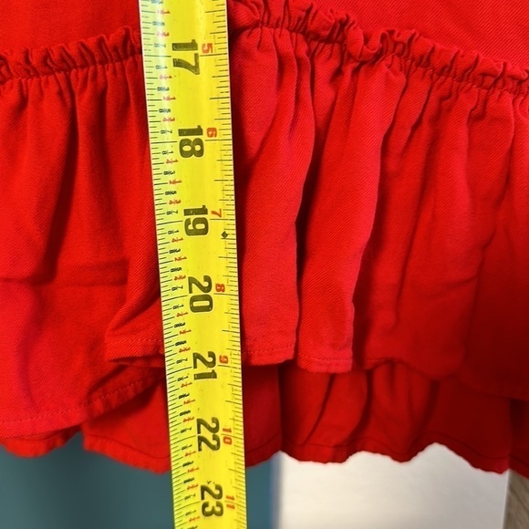 Cloth & Stone by Anthropolgie Red Long Sleeve Tie Back Top Blouse Size small - Picture 3 of 11